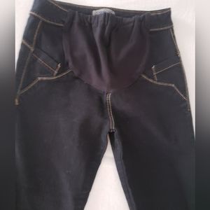 Gracia denim Maternity pull on skinny jeans black NWOT size 4